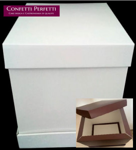 Scatola Alta porta Torta. Altezza da 30 a 69 cm con varie misure. Wedding cake