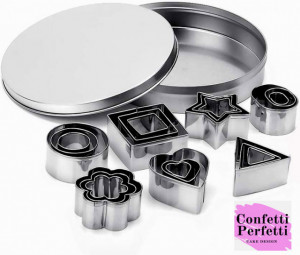 Set B di 24 Stampi Geometrici in metallo