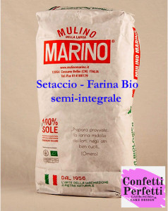 SETACCIO. Farina Bio semi-Integrale. 1 Kg. Mulino Marino
