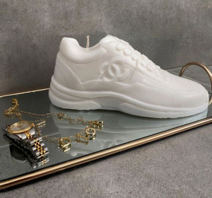 Sneaker. Scarpetta CH Griffe di 13 x 5.7 cm. Stampo scarpa in silicone. Per Cioccolato Pasta di Zucchero Saponi Candele Porcellana ecc.