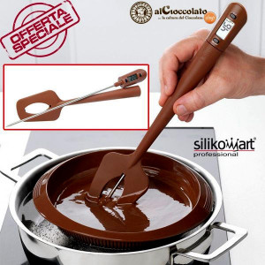 Spatola per il cioccolato con termometro incorporato