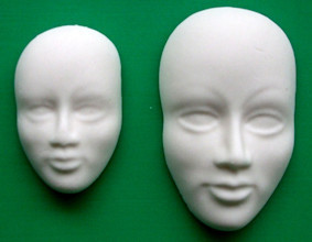 Stampo con 2 Volti Uomo. Stampo in silicone