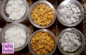 Confezione di Stelline Oro Argento e Bianche in pasta di zucchero