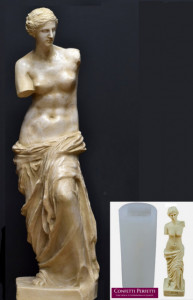 Venere di Milo di 15 cm. Barocco Vintage. Stampo in silicone anche per Candele