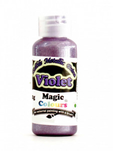 Viola. Colorante Metallizzato per Pittura. Violet. Kosher e Gluten Free. Magic Colours