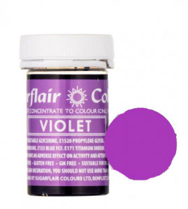 Violetto. Linea Pastello. Colorante in Gel concentrato. Violet. Sugarflair