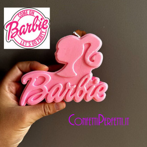 Viso Barbie con Scritta. Stampo in silicone