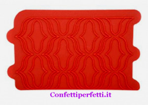 BACIO. Stampo in silicone per decorazioni a rilievo. Modecor.