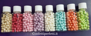 Bellissime Perle 6 mm tonde colorate di zucchero!!