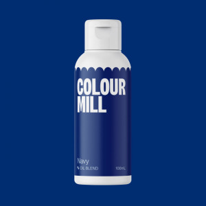 Blu Navy Colour Mill. Colorante alimentare a base olio di 20 ml