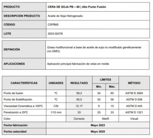 cera soia