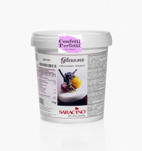 Cioccolato Bianco. Glassa a Specchio 1 Kg. Saracino