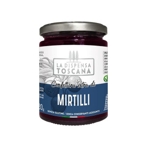 Confettura Extra di Mirtilli. 320 gr. La Dispensa Toscana