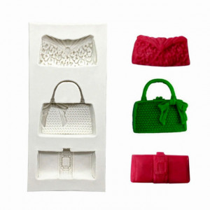Elegante Borsetta. Stampo in silicone Makeup. Handbag Shapes Silicone Mold