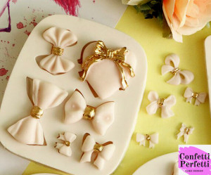 Elegante Fiocco. Stampo in Silicone con 6 Fiocchi