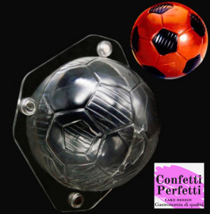 Fantastico Pallone Calcio in 3D. Doppio Stampo accoppiabile in policarbonato rigido