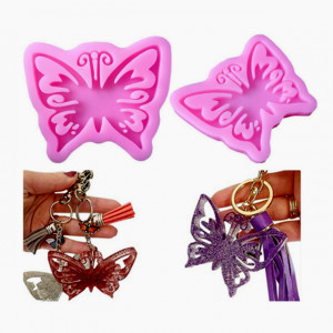 Grande Farfalla decorata. Stampo in silicone