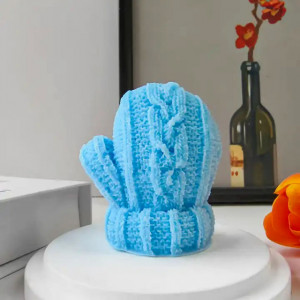 Guanto Lana Natale di 6.4 cm. Stampo in silicone anche per Candele