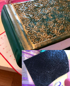 Libro copertina Decorazione. Grande Stampo in silicone di 25 cm