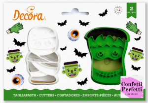 Mummia e Teschio. Halloween. Grande Tagliapasta. Decora