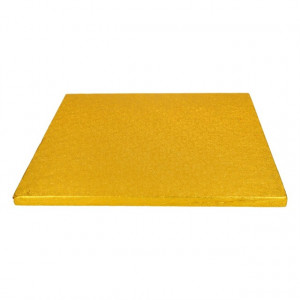Oro.Cake Board 30 cm Quadrato. Vassoio con spessore 13 mm