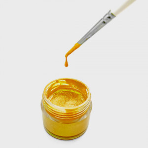 Oro. Colorante Scintillante e molto luminoso per Pittura. Kosher e Gluten Free. Magic Colours