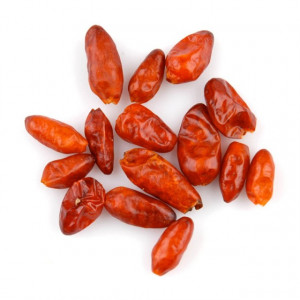 Peperoncino Pequin. Piccantezza: 7/10