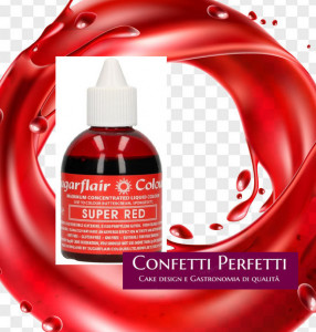 Rosso Super Concentrato ideale per Red Velvet. 60 ml.Colorante liquido. Sugarflair