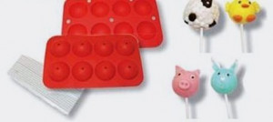 Set 2 Stampi in silicone per Cakes Pops.