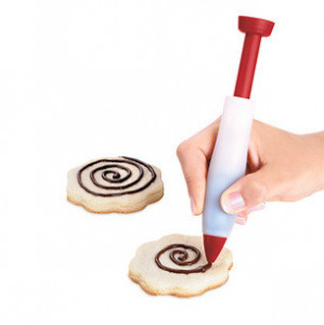 Siringa per decorazioni in  silicone trasparente.