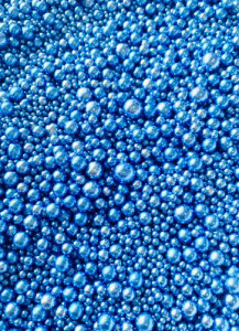 Sprinkle Glitter di Zucchero. Perle Blu Metallizzate di zucchero, 2, 3, 4, 5, 7, 10 mm. 100 gr.