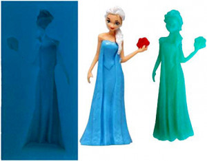 Stampo Elsa 3/D dal film Frozen in Silicone