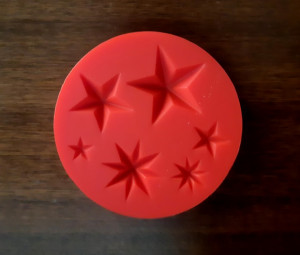 Stelle e Stelline decorate. Stampo in silicone