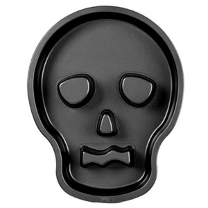 Teschio Halloween. Stampo Tortiera antiaderente. Wilton