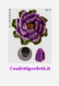 TRIPLO PETALO LISCIO 7. Beccuccio Russo per Fiori completi Decora