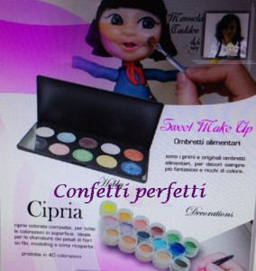 Trousse Gel. 10 Coloranti cremosi per alimenti. SWEET MAKEUP. Senza Glutine.