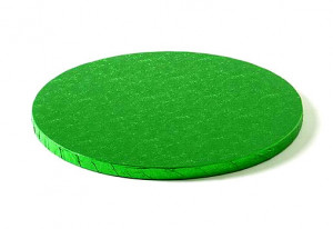 Verde Brillante. Cake Board Tondo da 25 a 40 cm. Vassoio da 13 mm