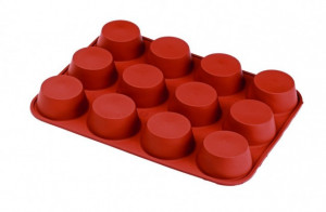 12 Muffin di 70 mm. Stampo in silicone