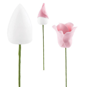24 Boccioli di varie dimensioni in plastica per il cake design