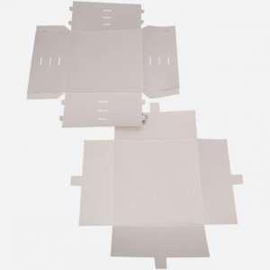 Altezza 15 cm. 30 x 30 cm Rigida. Scatola Trasporta Torta Regolabile Alimentare - Bianca. Wilton