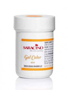 Arancio. Colorante alimentare in gel 30 gr. Anche per Pittura. Saracino