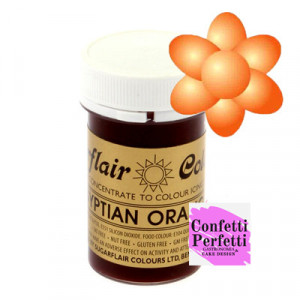 Arancio Egitto. Linea Pastello. Colorante in Gel concentrato. Sugarflair