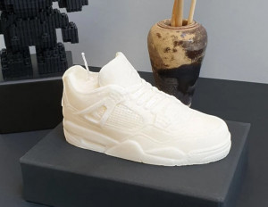 Sneaker Scarpa Nike Air Jordan Retro 4 stampo candele