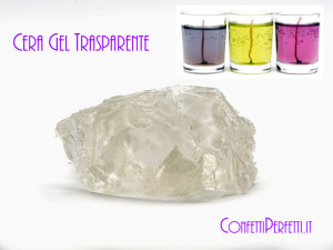 Cera in Gel Trasparente per Candele