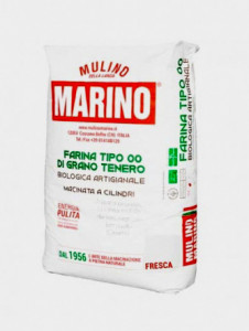 Farina Bio FRESCA di Grano Tenero tipo 00. W 280-320. 1 Kg. Mulino Marino