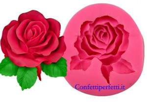 Grande stampo Rosa. Venatore in silicone 