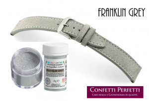Grigio. Franklin Grey. Colorante in polvere che dona una splendida lucentezza. 4 gr. Sugarflair