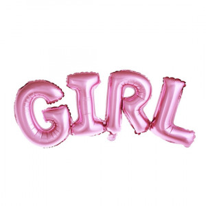 Palloncino Girl Rosa di 74 x 33 cm in Mylar