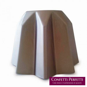 Pandoro. 1 Kg. Stampo in Alluminio anodizzato. Argento. Decora