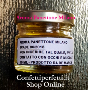 Panettone Milano. Gusto Intenso. Aroma liquido.